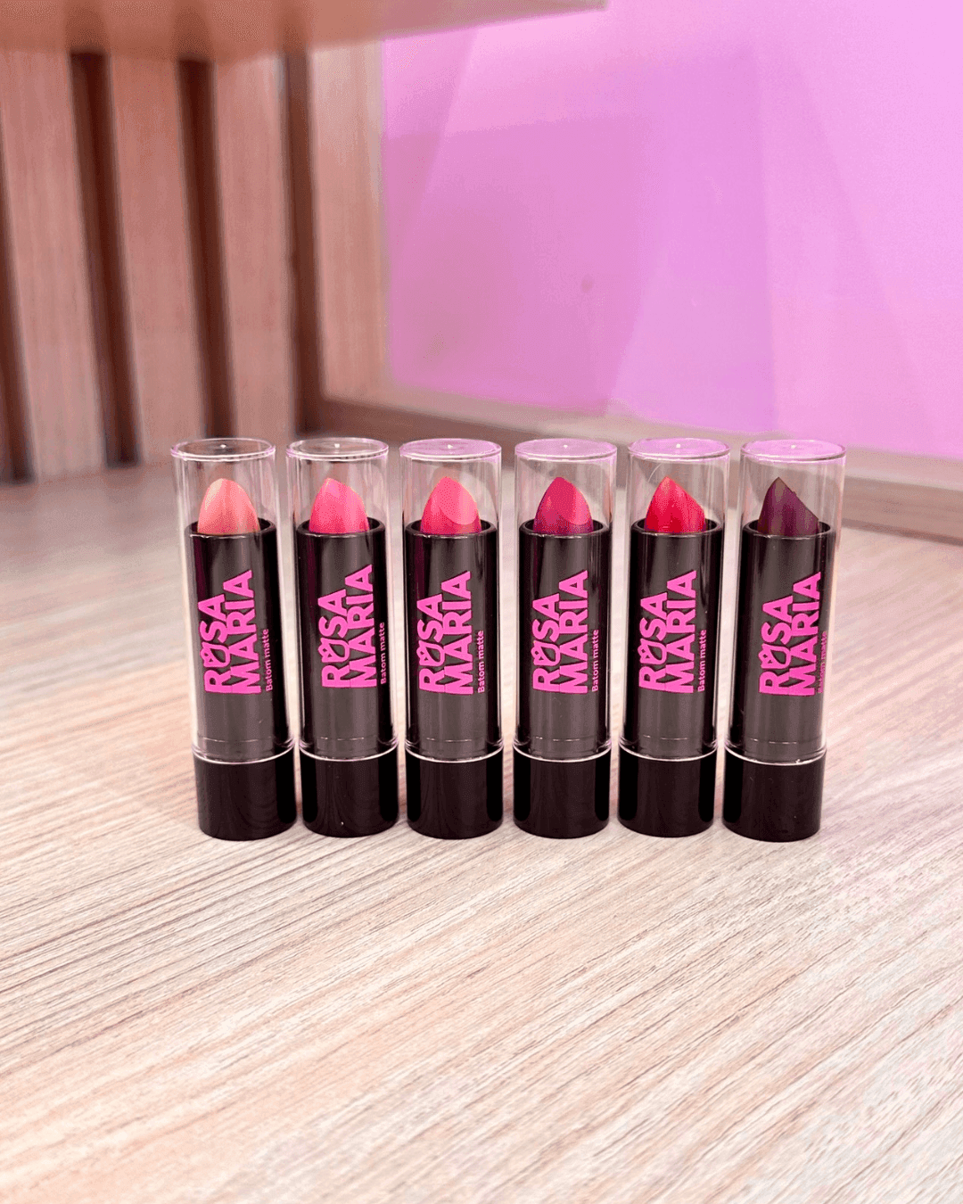 Batom Matte em Bala Rosa Maria 1