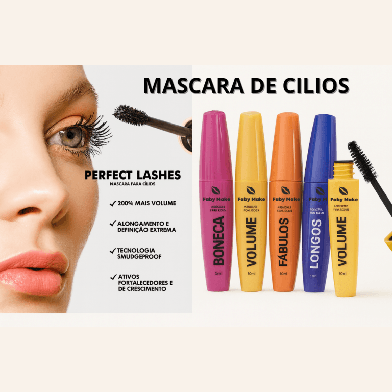Máscara Cílios Faby Make Extra Volume